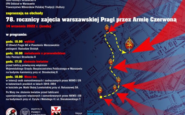 Obchody 78 rocznicy zajęcia warszawskiej Pragi przez Armię Czerwoną